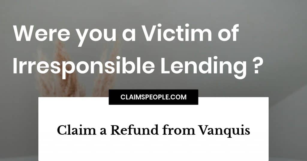 Vanquis Credit Card Claim refund